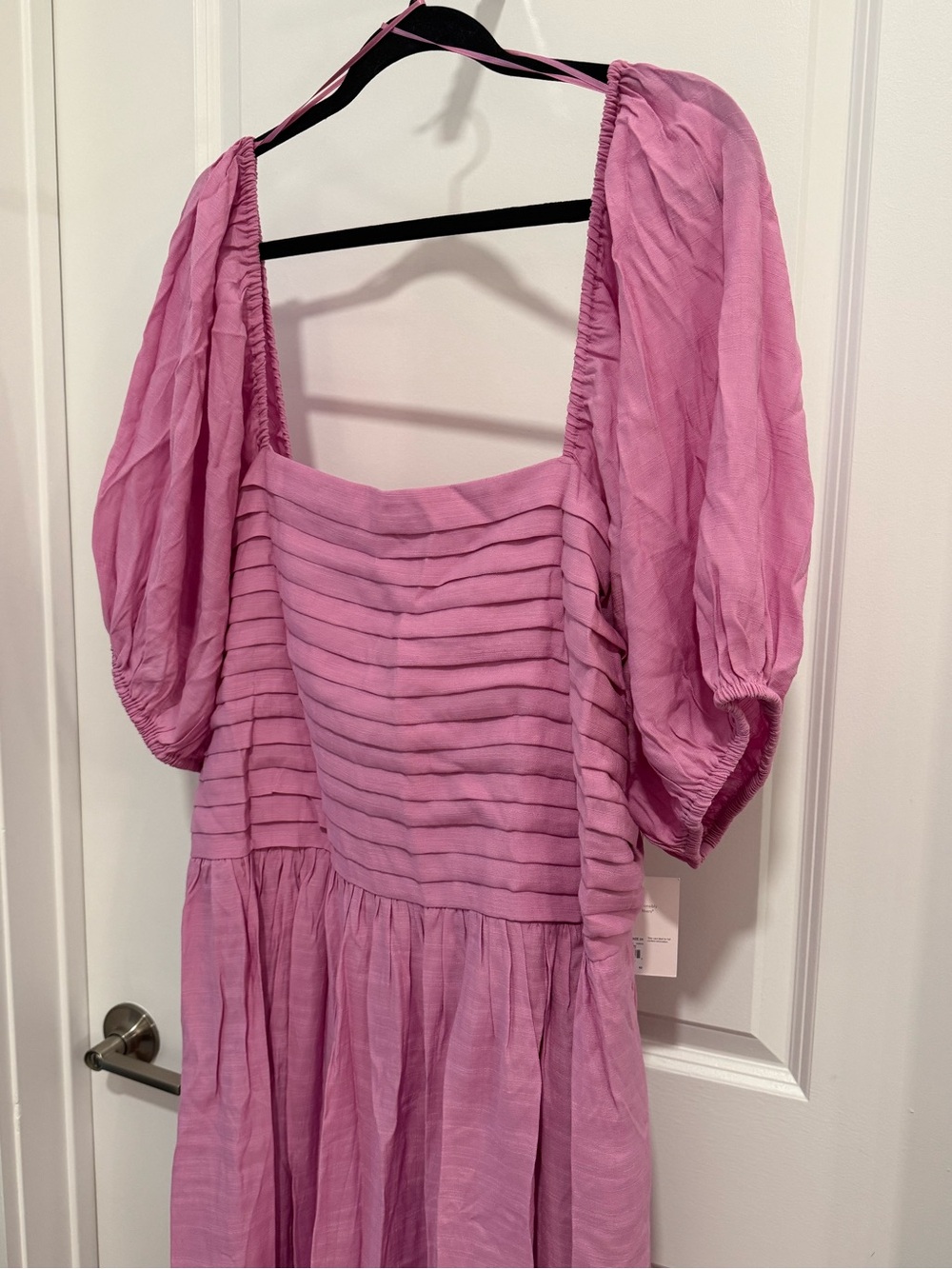 LC Lauren Conrad Plus Size Pink Pleated-Bodice Midi Dress Size 2X - Picture 3 of 12